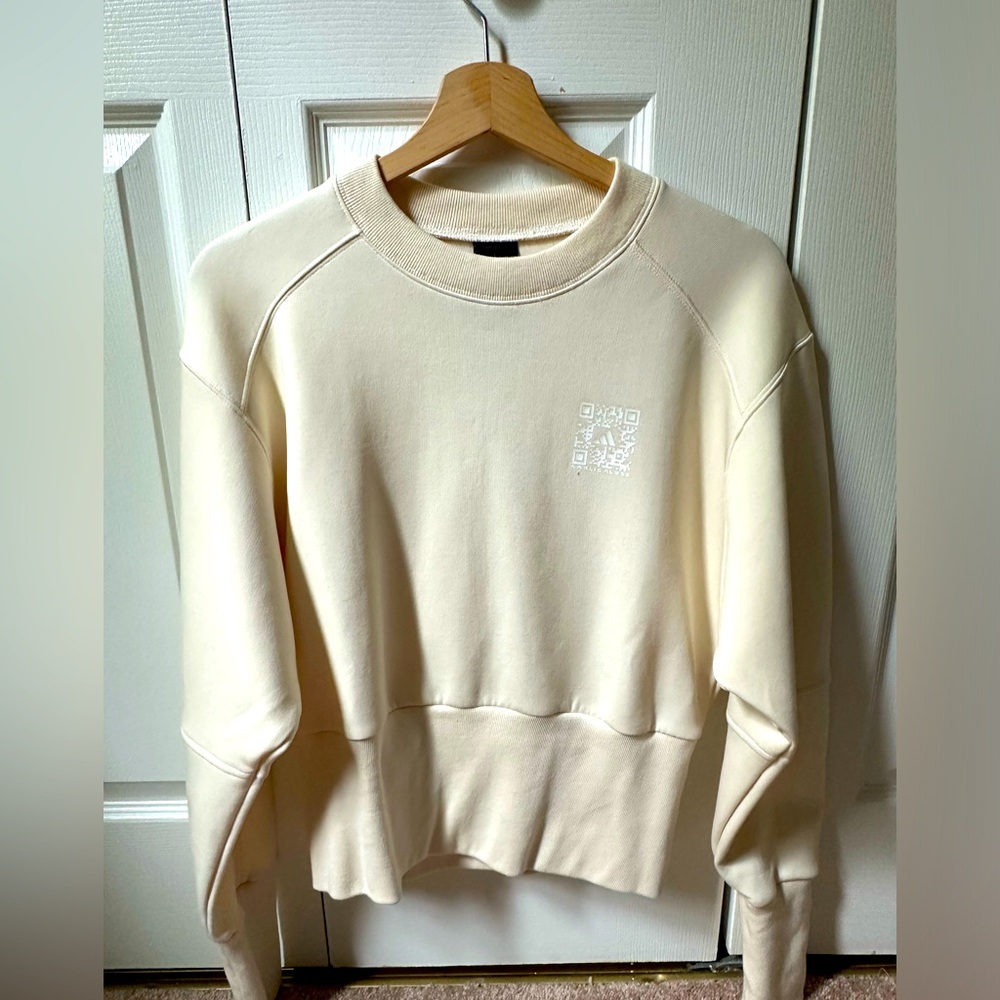 Adidas Karlie Kloss Womens Cream Crewneck Sweatshirt Size M